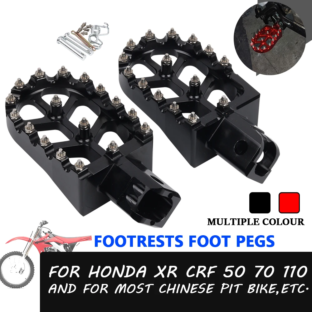 Motorcycle Accessories Footrest Footpegs Foot Pegs Pedal For CRF110 CRF50 CRF70 XR50 XR70 XR110 CRF 50 110 M2R SDG DHZ SSR KAYO