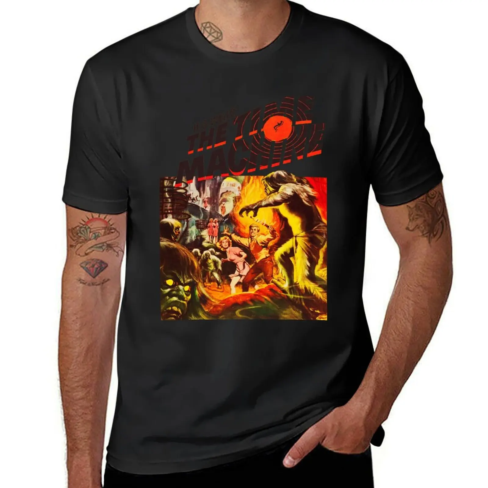 

The Time Machine T-Shirt summer tops Short sleeve tee heavy weight t shirts for men