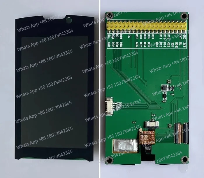 

3.5 inch 39PIN LCD 6P I2C Capacitive Screen Module HX8369A HXT140 Touch IC 800*480 RGB Interface RGB666 RGB565