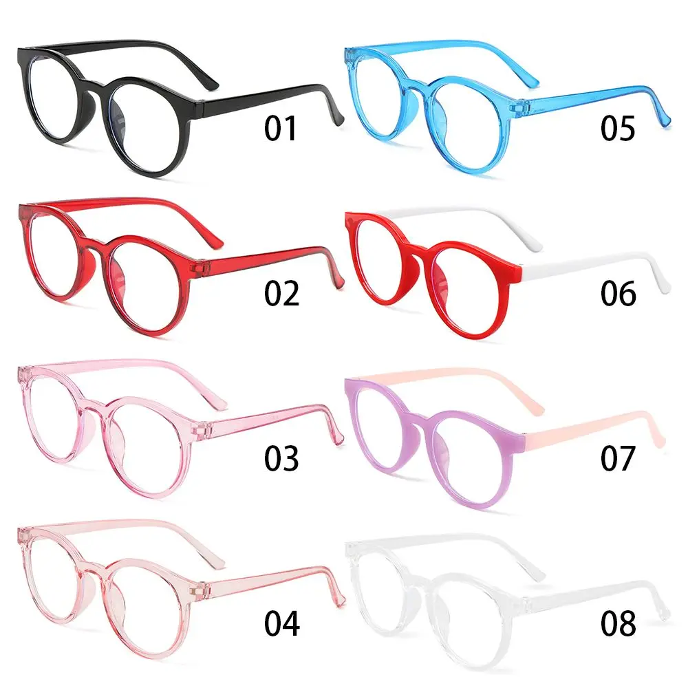 Portable Glasses Protection Online Classes Round Eyeglasses Ultra Light Frame Anti-blue Light Kids Glasses