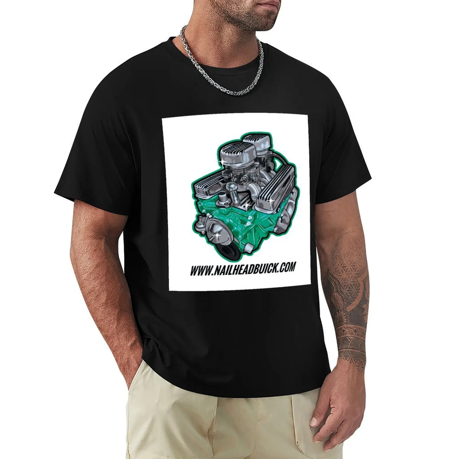 

Nailhead Engine T-Shirt aesthetic clothes quick-drying Clothing mens plain t shirts