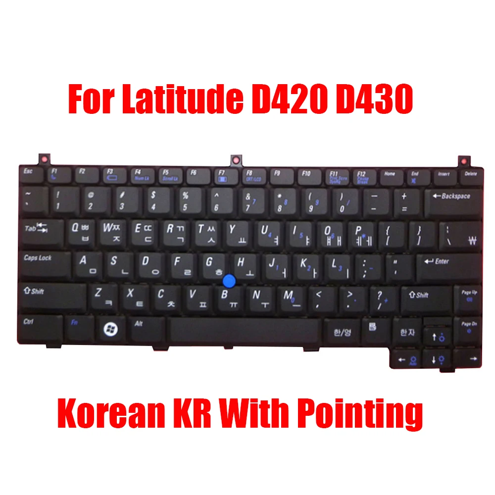 

KR Laptop Keyboard For DELL For Latitude D420 D430 NSK-D700K 9J.N8582.00K 0KH466 KH466 Korean Black With Pointing New