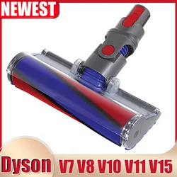 Dyson-ポータブル掃除機用の電動フロアブラシヘッド,交換可能なアクセサリー,dyson v7,v8,v10,v11,v15用のスペアパーツ