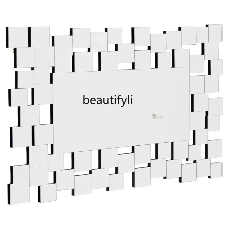A506 Simple modern enigma mirror bathroom washing and dining side mirror dressing makeup mirror customization