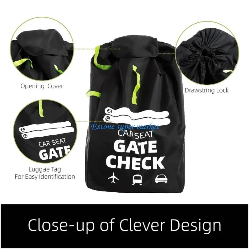 090B حقيبة حمل مقعد السيارة سهلة التنظيف للرضع مع تصميم مريح لحزام المقبض