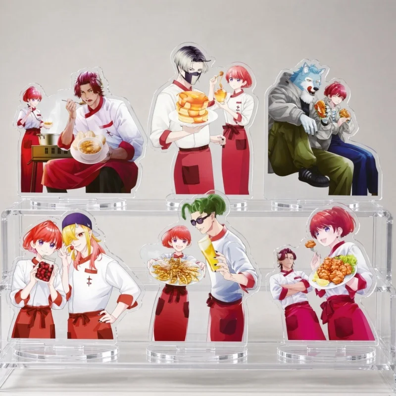 Chef in the Demon King's Castle Anime Acrylic Stand Model Figure Cosplay Plate Holder Topper Fans Keychain Desk Decor Plate Gift