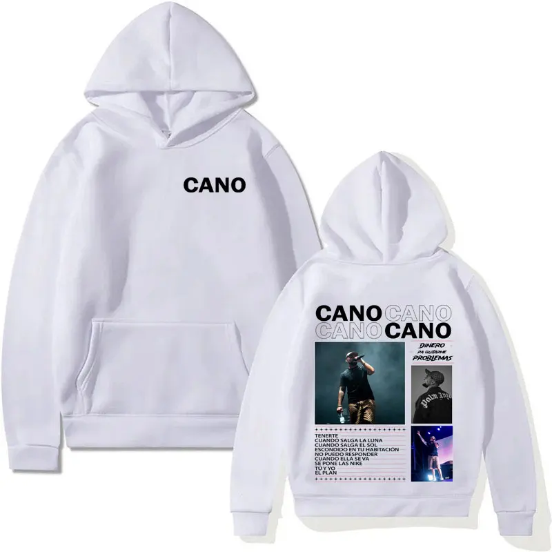 ألبوم جولة مغني الراب كانو تريانا 2025 تصميم الأزياء هوديي الرجال امرأة البلوز البلوز الهيب هوب كم طويل المتضخم للجنسين