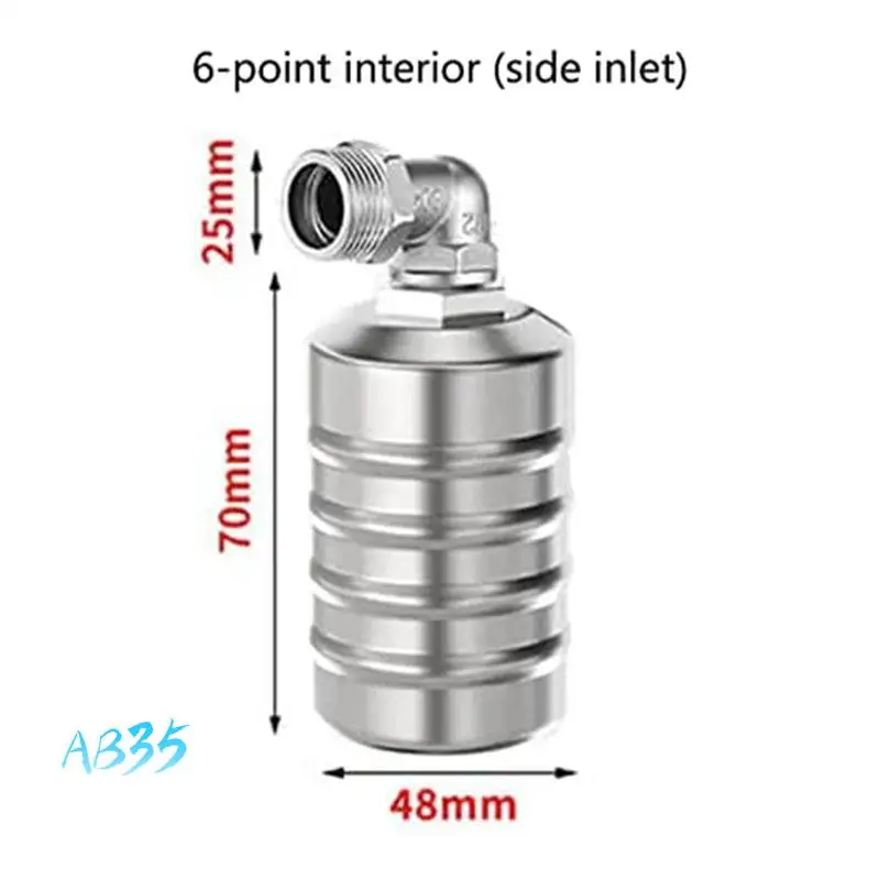 

AB35-304 Поплавковый шаровой кран из нержавеющей стали, полностью автоматический регулятор уровня, резервуар для водонапорной башни, кухонный кран, полный воды