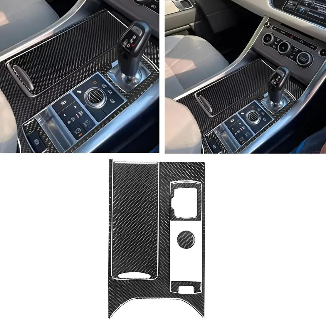 

Внутренняя консоль RHD, центральная панель рычага переключения передач, накладка, наклейка, декоративный комплект, подходит для Land Rover Range Rover Sport 2014-2017