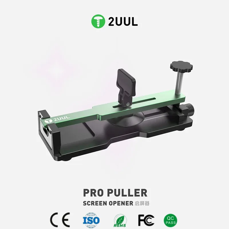 PRO PULLER Screen Opener Dual Suction Cups Anodized Bar Soft Silicone Pad Camera Cutout Protection Phone/Tablet Disassembly Tool