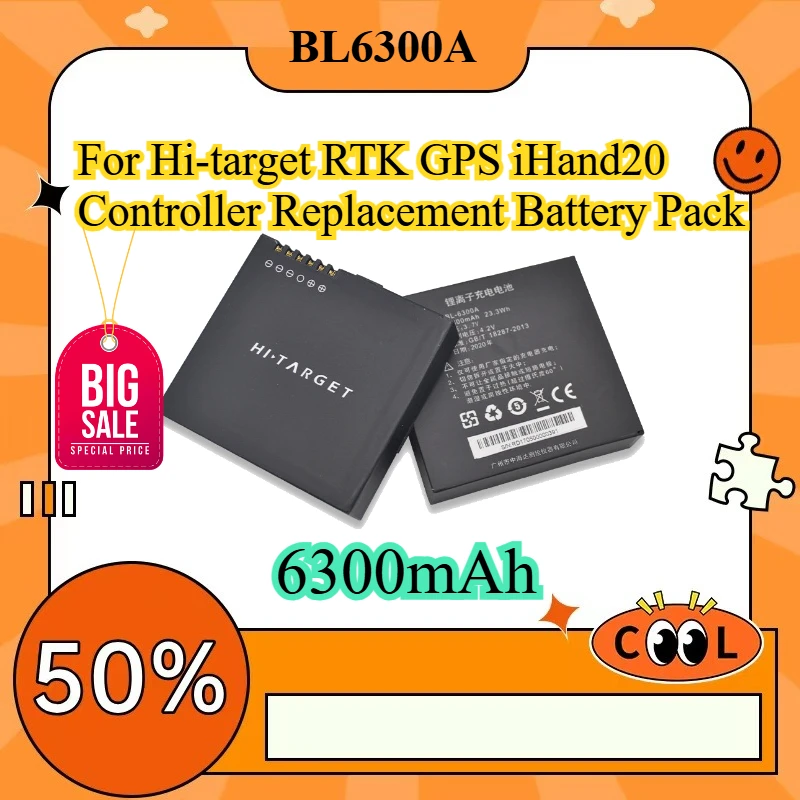 Аккумулятор BL6300A для портативного контроллера Hi-target RTK GPS iHand20, сменный аккумуляторный блок