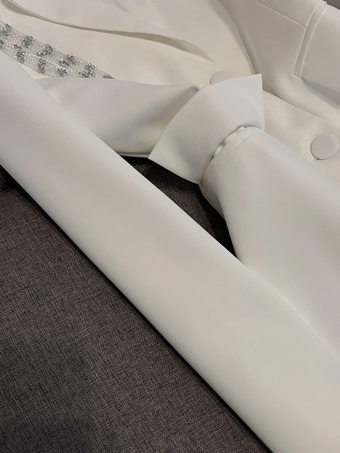 Herbst 2022, neuer Damen-Anzug mit lockerem Quastenbesatz, weiß, für Büro, Pendeln, Faion, High-End-Gefühl, Busin-Damenanzug