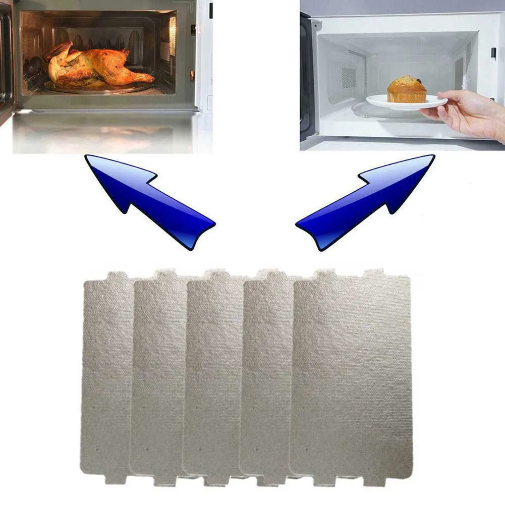 5pcs Microwave Oven Mica Sheet Wave Guide Waveguide Cover Sheet Plate Universal For Hair Dryer Toaster Microwave Oven