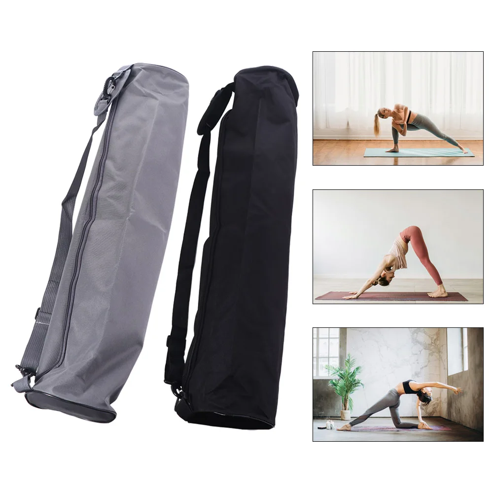 

Thickened Yoga Mat Bag Double Zipper Adjustable Strap Pilates Mat Backpack Multifunction Storage Carrier Pouch Sports Pad Cover