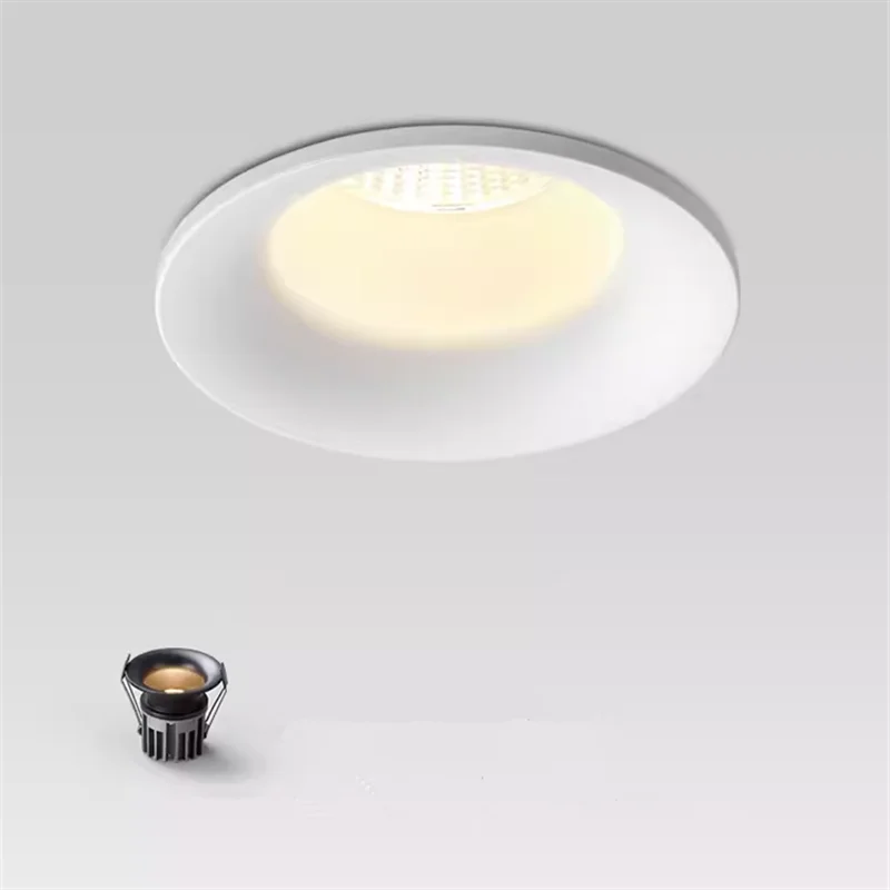 CRI 99 Super Bright Recessed LED Downlights 9W 12W 15W 18W 20W COB Ceiling Lamp Anti Glare Spot Lights AC85-230V +Led Drive