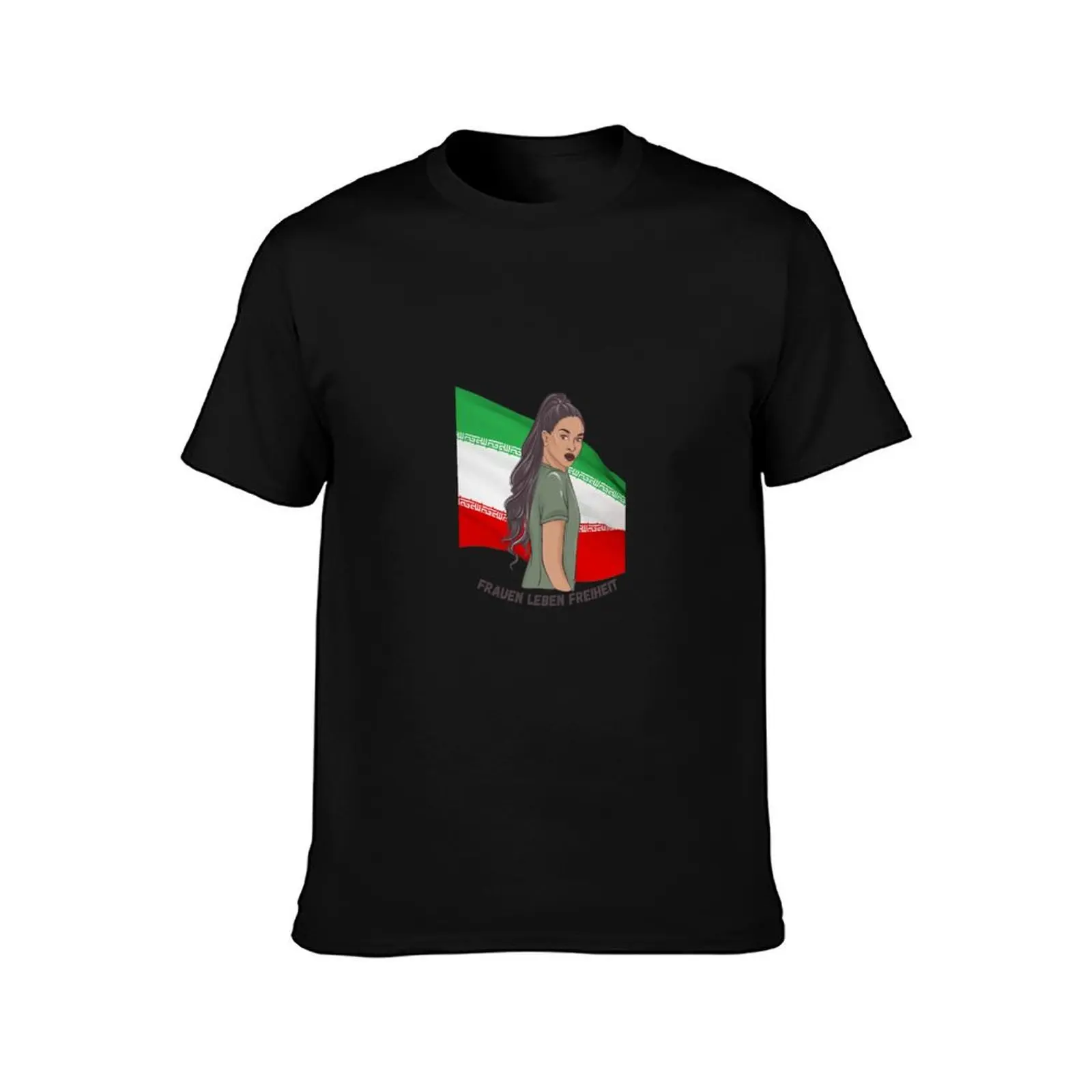 Frauen Leben Freiheit T-Shirt Big Size Crew Neck T-Shirt