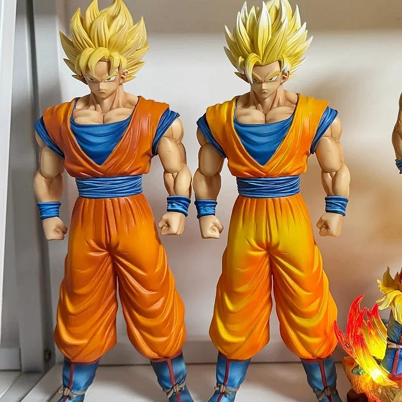 

Dragon Ball Z Super Saiyan 1 2 Figure Hy Model Kakarotto Anime Action Figurine Collectable Ornaments Doll Statue Boy Toy Gifts