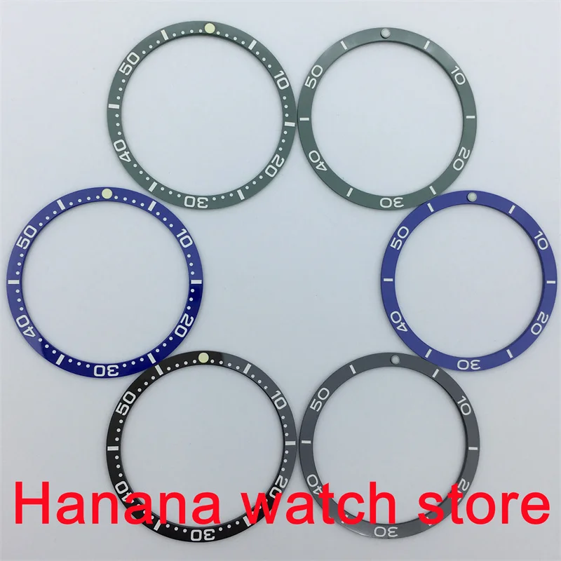 39.5mm X 33.8mm Black Blue Green Bezel Insert Ceramic Bezel Watch Accessories Fit 41/42mm Men's Watches