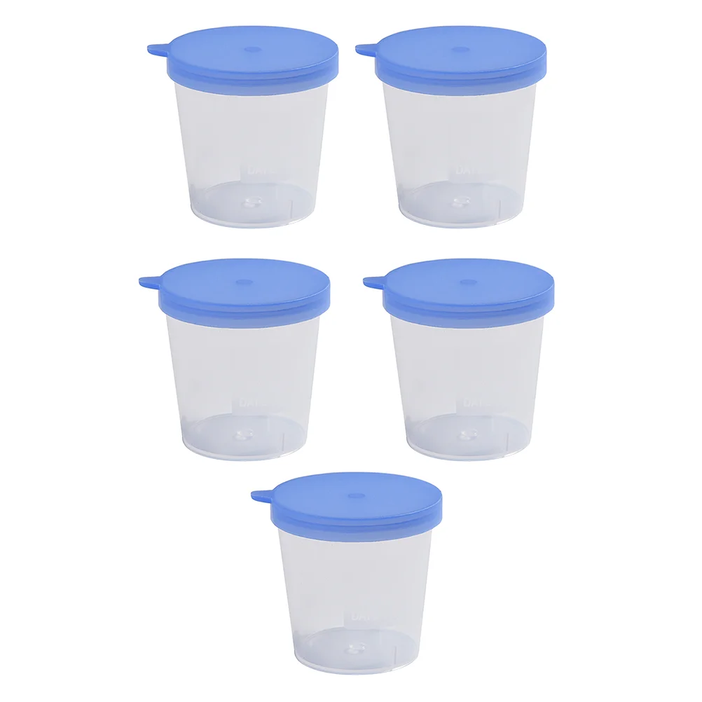 

Urine Cup Specimen Clear Sample Container Fecal Measuring Cups Sampling Plastic Phlegm with Scale Liquid