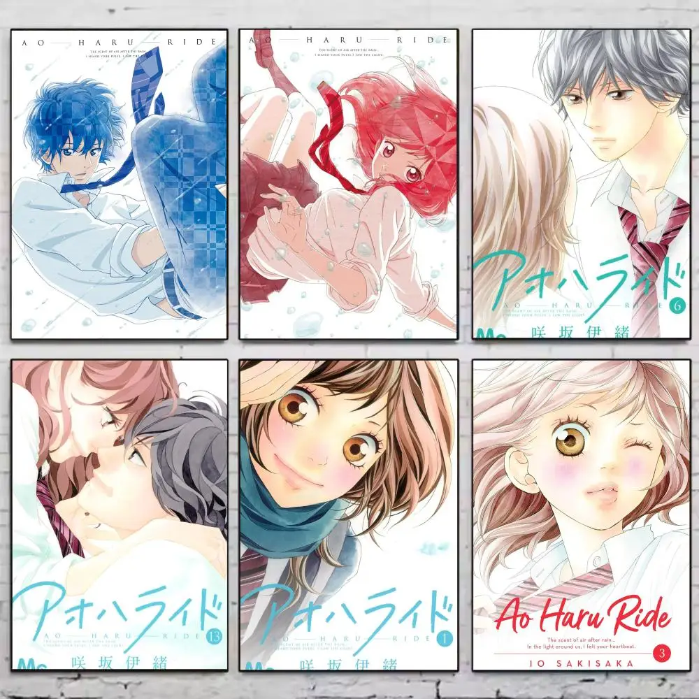Anime A-ao Haru Ride Poster Vintage Wall Art Aesthetic Room Decor Print Living Room Bedroom Home Decoration