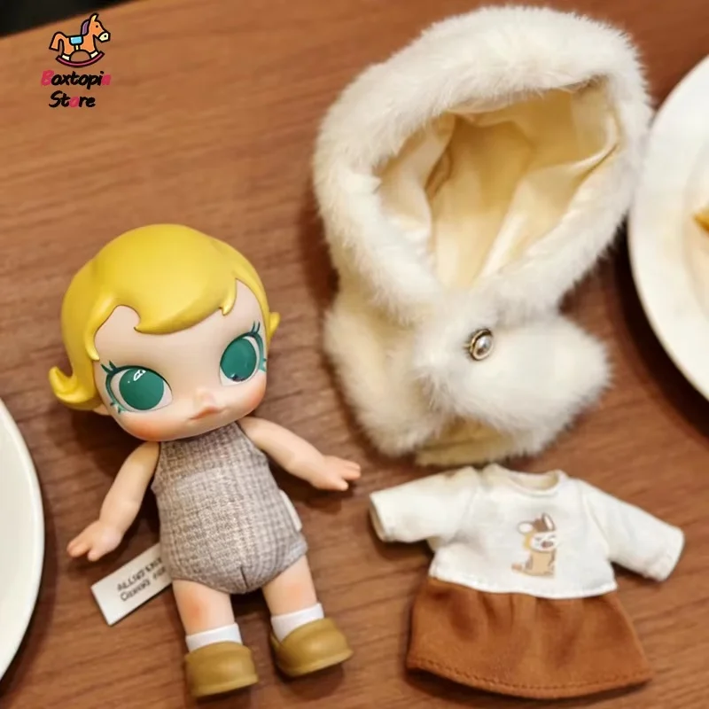 

Официальная коллекционная плюшевая подвеска Pop Mart Baby Molly Winter Fit Check Series в слепой коробке, кавайная кукла, модные игрушки