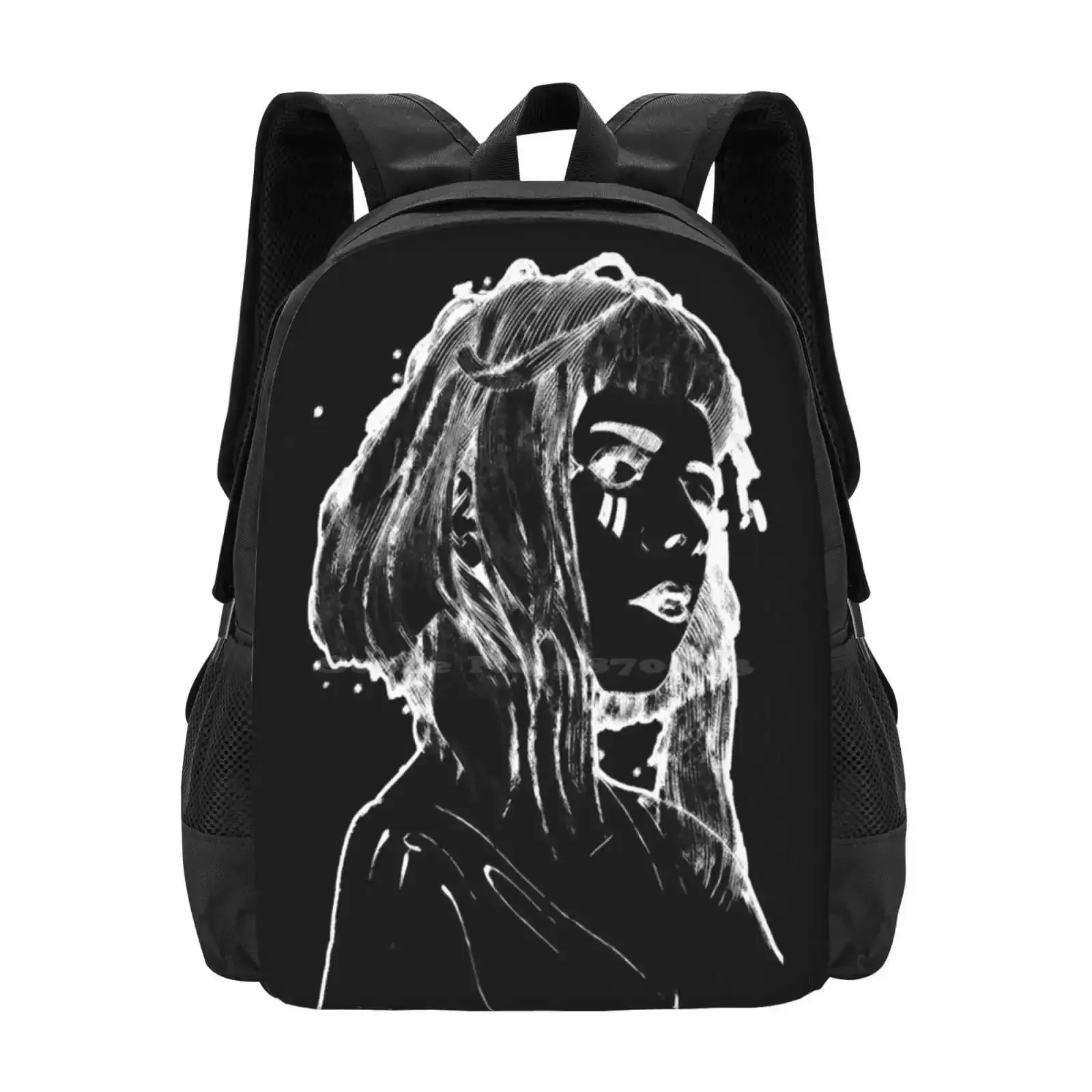 

Aurora - For Black Clothing Hot Sale Schoolbag Backpack Fashion Bags Aurora Aksnes Black White Black And White Drawings Sigrid