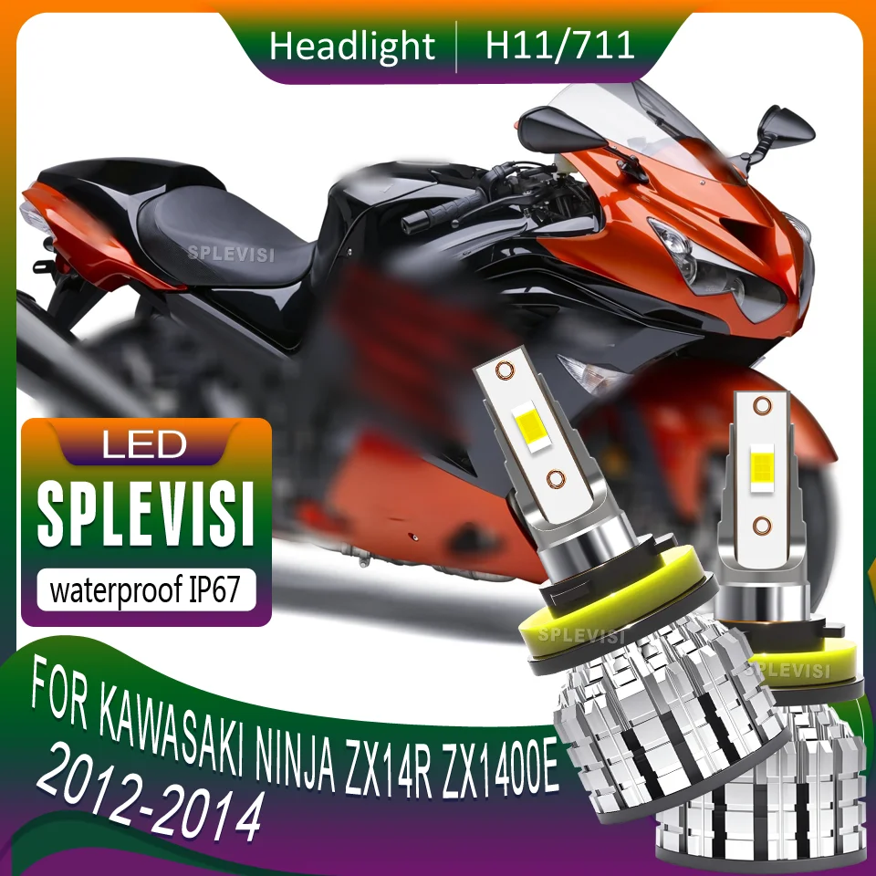 

3-Year Warranty Quality Assurance Worry-Free Purchase LED 711 motorcycle Headlight For Kawasaki Ninja ZX14R ZX1400E 2012-2014