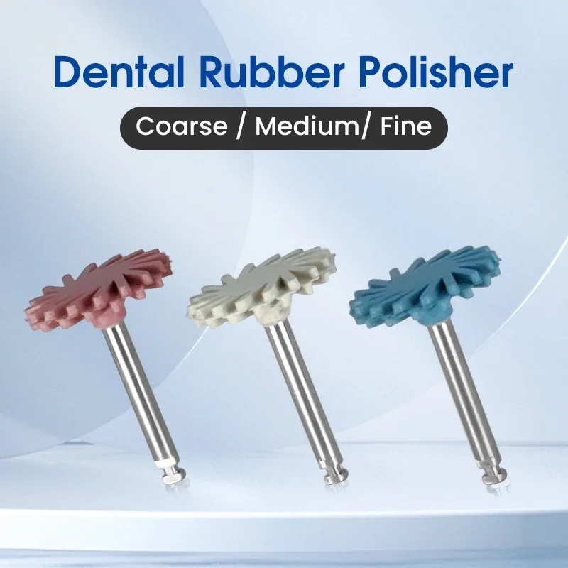 

Premium 3-Step Composite & Zirconia Polisher Efficient Pre-Polishing & High-Gloss Finishing, Blue, Pink & Grey Discs Included