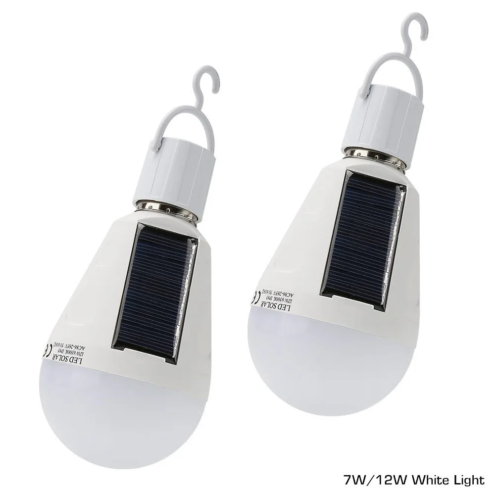 E27 LED Rechargeable Bulb Light 7W 12W 1200mAh Portable Night Light Flicker-Free Courtyard Outdoor Bulb Power Failure Emergency
