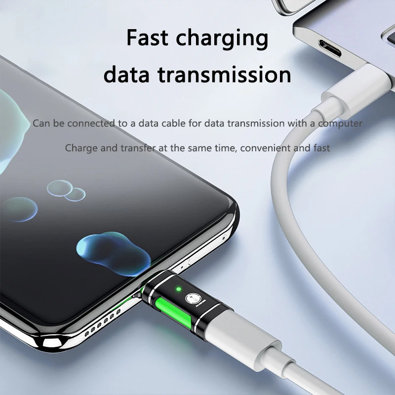 

LED Display OTG Adapter PD 30W Fast Charging USB C Male TO IOS Female OTG Connector for iPhone 15 Samsung Xiaomi Huawei Redmi