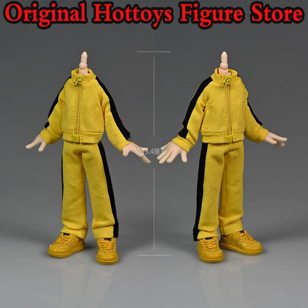 

In Stock 1/12 Scale Male Soldier Clothes Set Yellow Sportswear Short Coat Long Pants For 6-inches Action Figure Model Doll