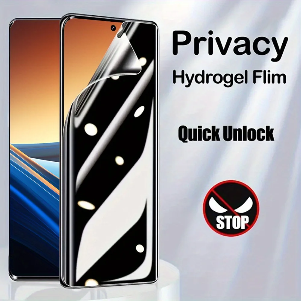 3Pcs Privacy Hydrogel Film For Xiaomi Poco X7 X6 X8 Pro Max X4 X3 X5 F7 F6 F5 F8 Pro M7 M6 M5S M4 M3 F3 M2 Screen Protectors view 2
