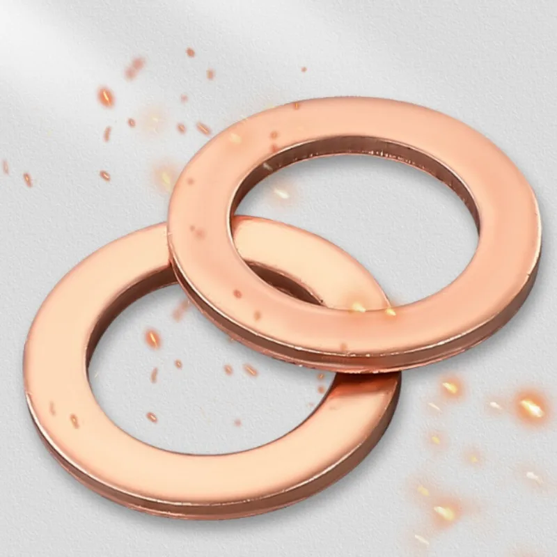 200 Pz O Tipo Guarnizione Rondella di Rame Rosso Guarnizione di Tenuta in Rame Rondella Tappo di Coppa Olio per Barca Crush Anello di Tenuta Piatto Strumento 9 Formati