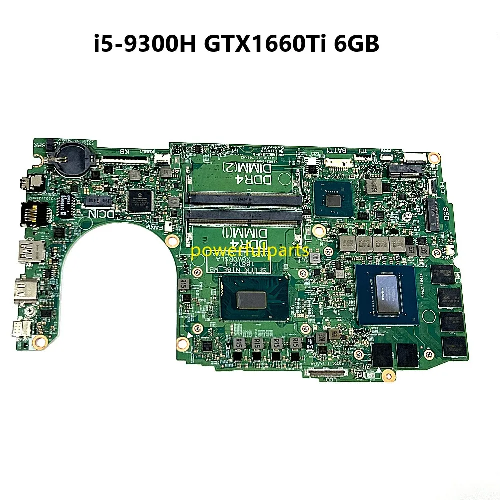 For Dell G3 15 3590 Motherboard 0XHJ4R CN-0XHJ4R 18812-1 i5-9300H Cpu GTX1660TI 6GB Graphic Working Good