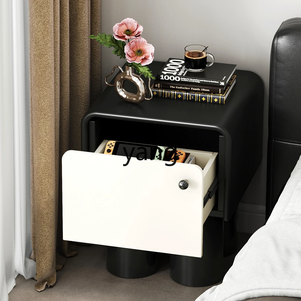 L'm'm Simple Modern Home Bedroom Small Table Creative Bedside-Use Storage Cabinet Light Luxury High Sense