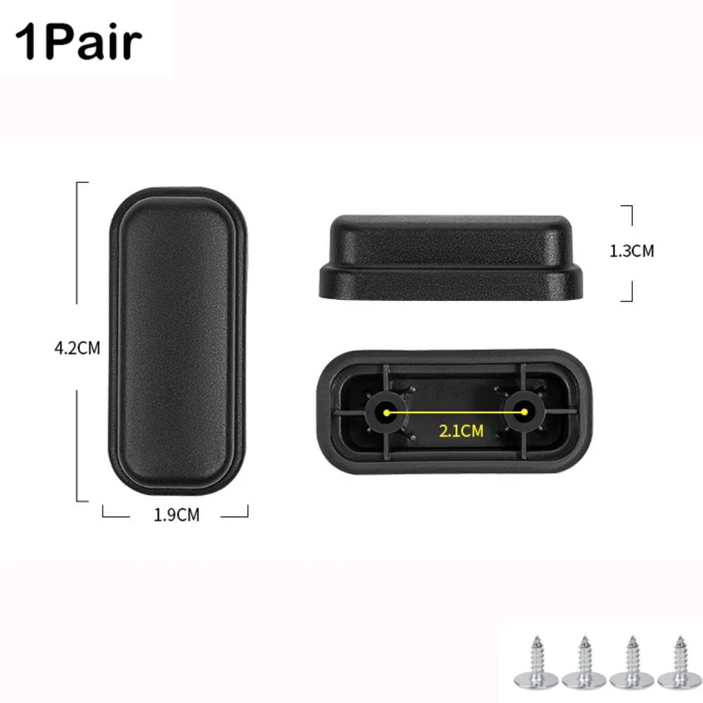 Stud Support Stand Plastic Luggage Feet Pads Black With Screws Baggage Bottom Stand Suitcase Replacement Part All Suitcase