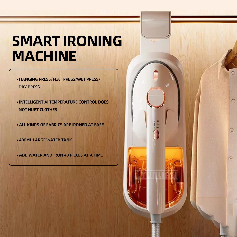 ماكينة كي معلقة بقدرة 1500 وات، مكواة بخار منزلية محمولة، باخرة محمولة للملابس