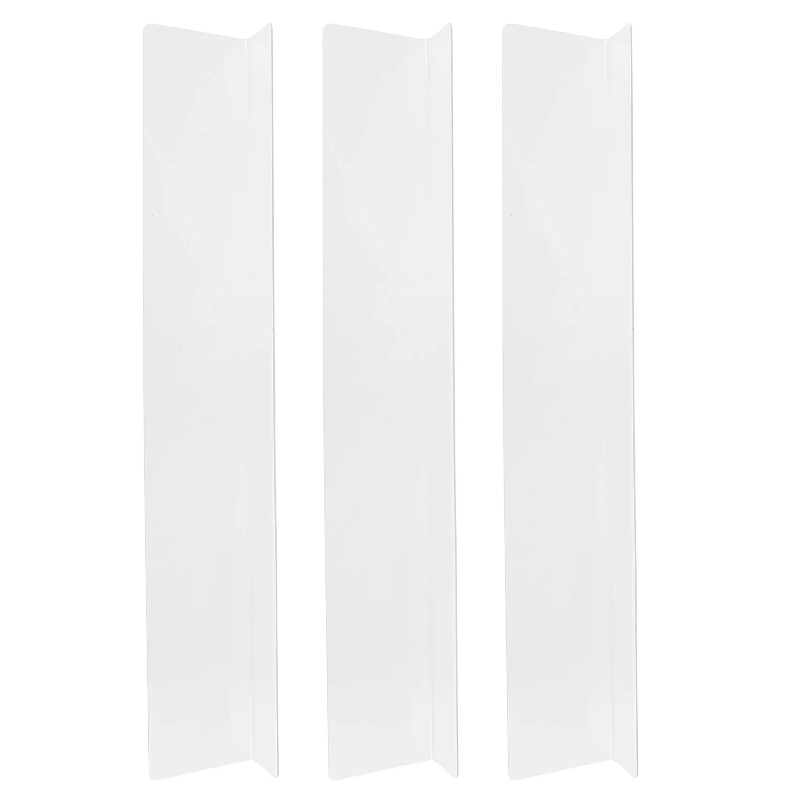 

3pcs Pvc Sofa Gap Blocker Transparent Under For Furniture Waterproof Baffle Board For Pets Living Room Use