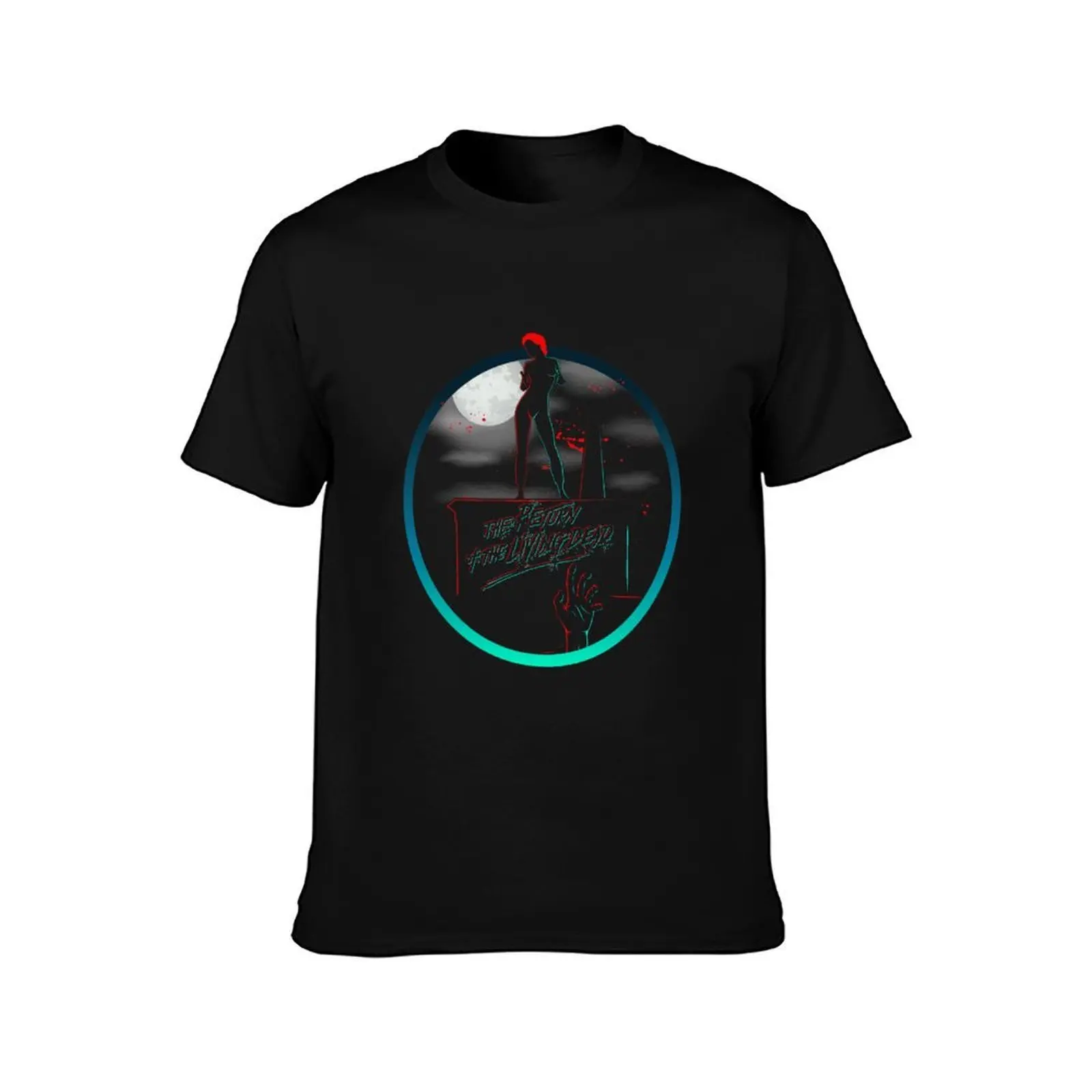 Trash Return of the Living Dead Linnea Quigley Tombstone T-Shirt Casual Fashion Short Sleeve Cotton T-Shirt