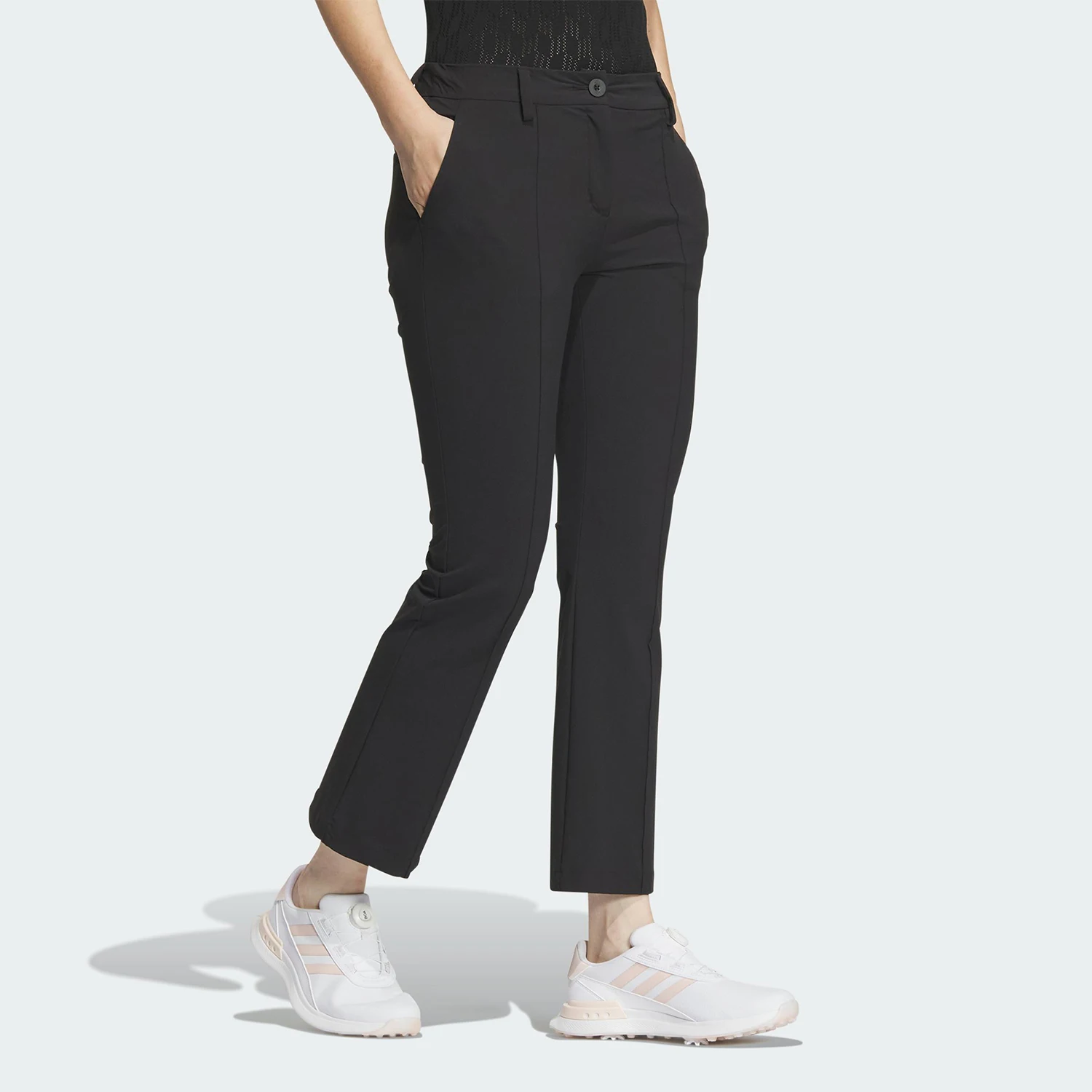 Adidas genuine micro flared slim fit casual pants, new women's black casual pants IN6585