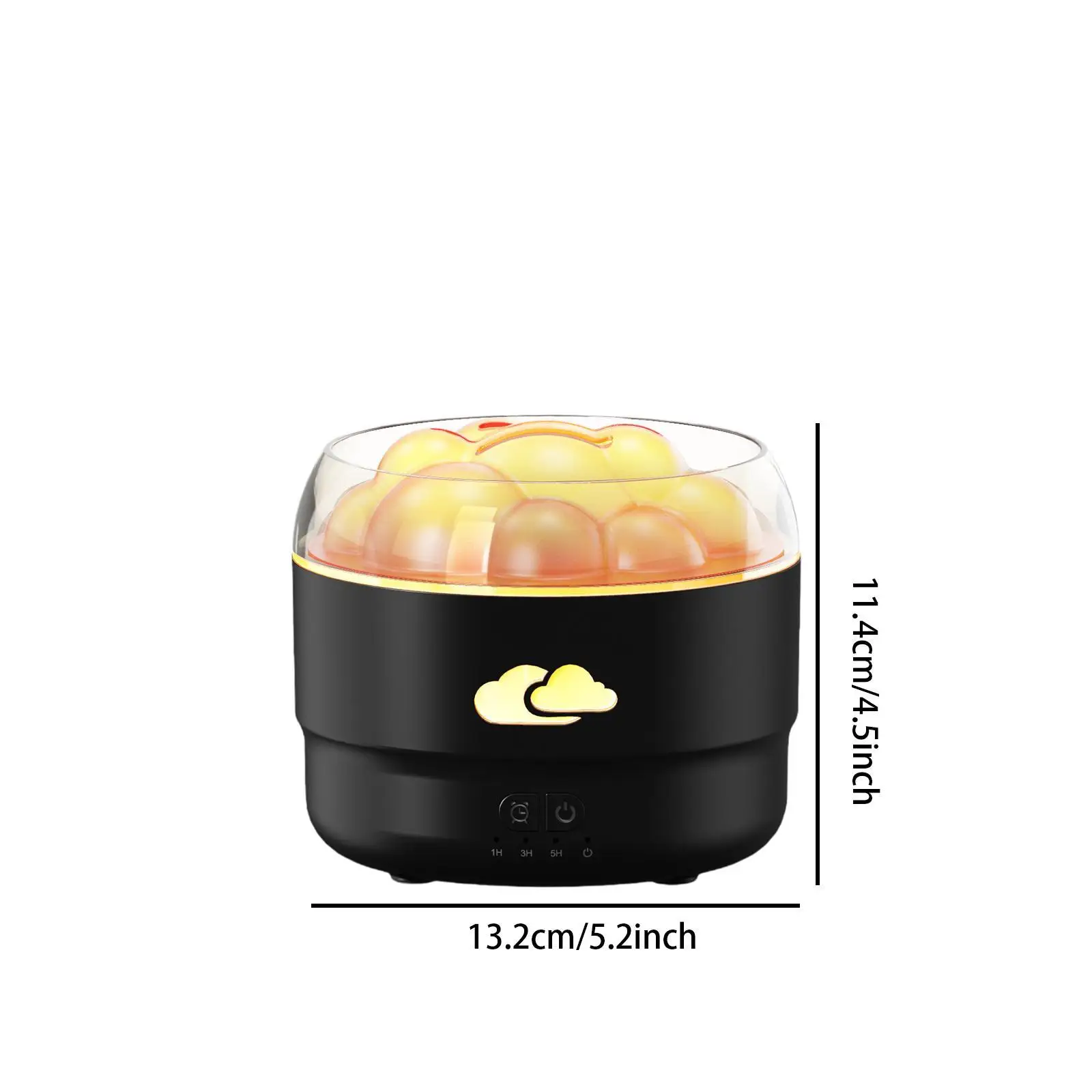 Umidificador de ar pequeno, temporizador de 3 engrenagens, luzes noturnas led, difusor de aroma, umidificador de mesa para lareira, yoga, fazenda, hotel, sala de estar