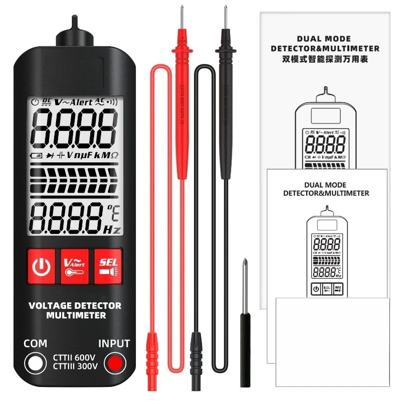 automatic intelligent multimeter digital high-precision electrician maintenance household anti-burn digital display multimeter