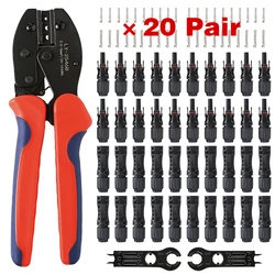 XIONGISOLAR wholesale Solar Connector Stecker  Kit  1500V30A Solar Panel Branch  PV  Connectors Connect Tool Crimping pliers