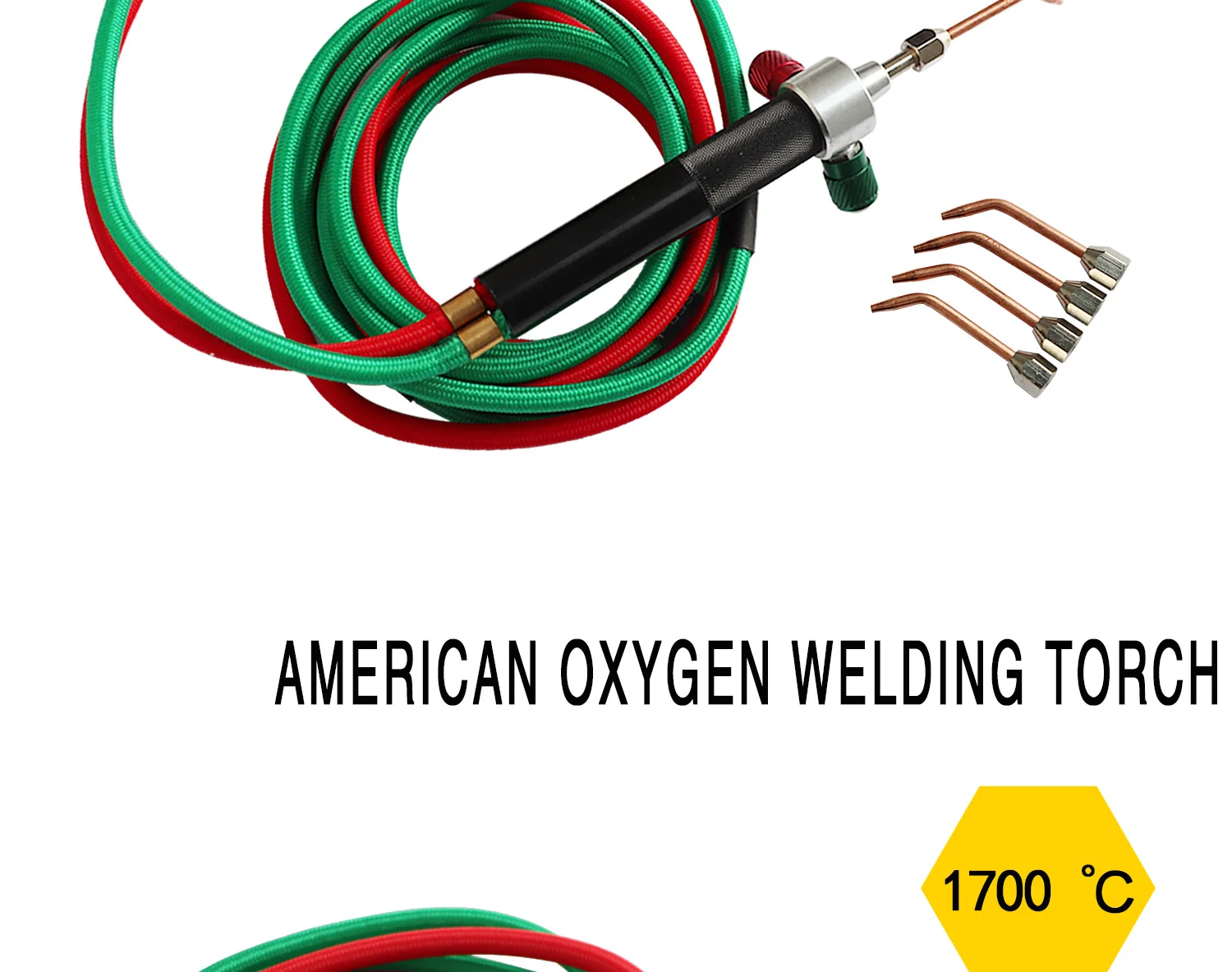 Micro Mini Gas Torch for Jewelry Welding and Soldering Kit with 5 Weld Tips for Oxygen Cylinders and Hoses (Acetylene)