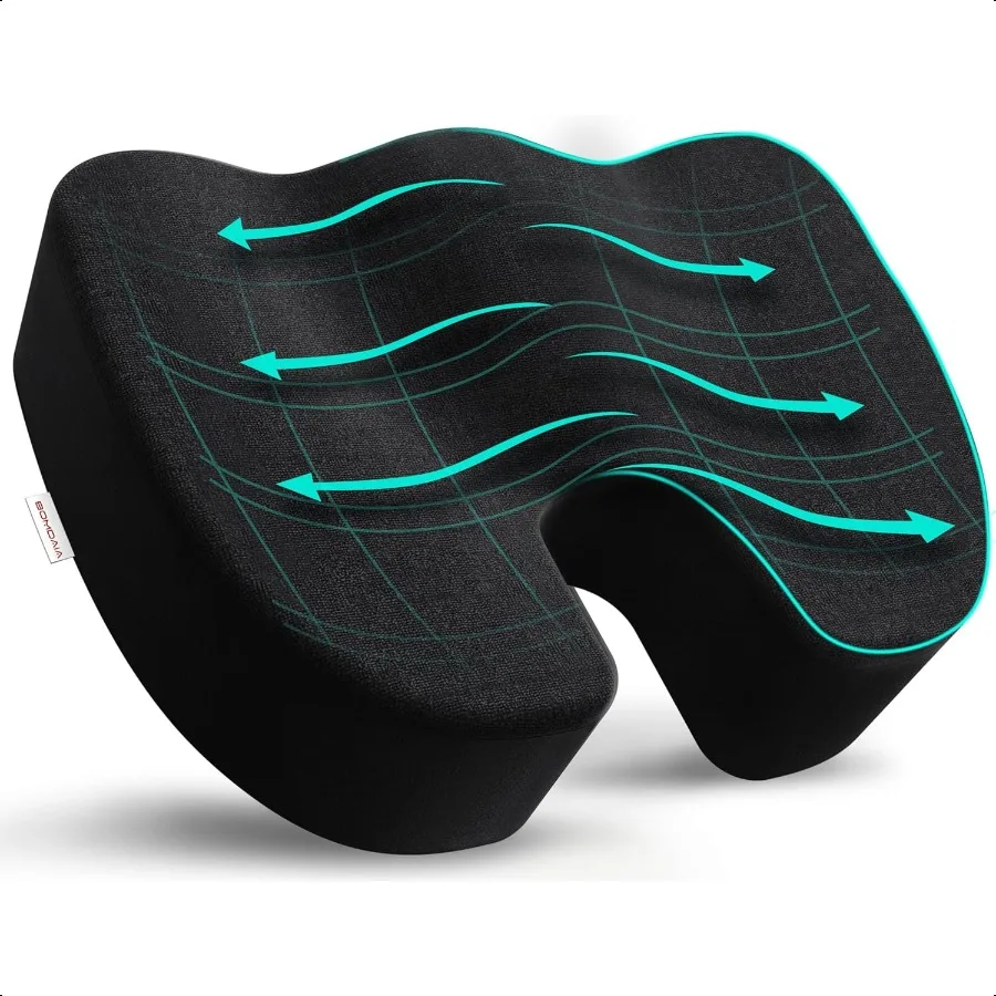 

Seat Cushion Pillow for Office Chair Car Seat Cushion Pad for Desk Chair NonSlip Memory Foam Coccyx Seat Cushion for Back Sciat