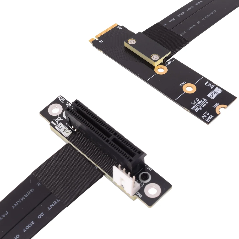 ADT-Link PCI-E 3.0 X4 M.2 NGFF NVMe Extension Cable GEN3 Riser Adapter Cable 32G/bps Extender ITX A4 Chassis Graphics Card