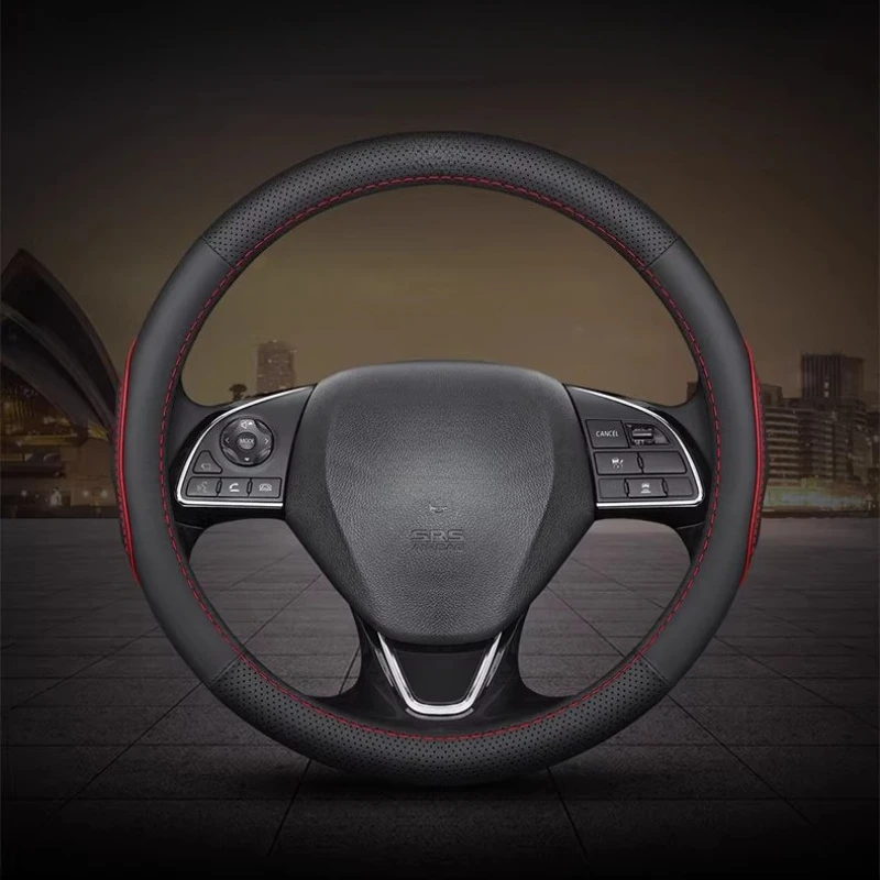 三菱アウトランダー-asx-パジェロスポーツ-エクリプスクロス-ランサー-ランサーexステアリングホイールカバーグリップカバーインテリアアクセサリー