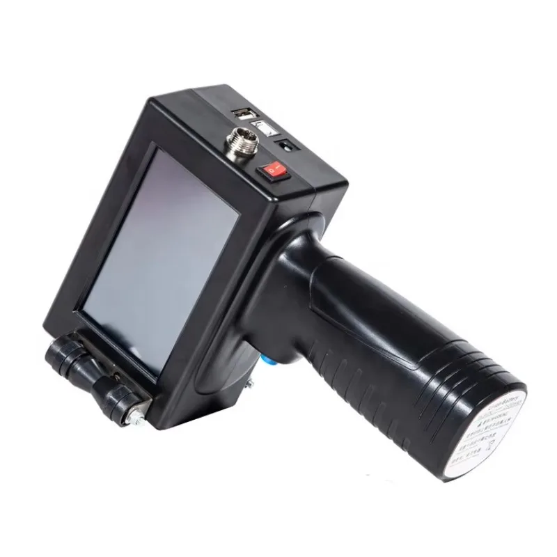 ポータブル手動インクジェットプリンター、サーマルハンドヘルド印刷機、プラスチックバッグ、カートン、有効期限、バッチ、QRバーコードコーダー