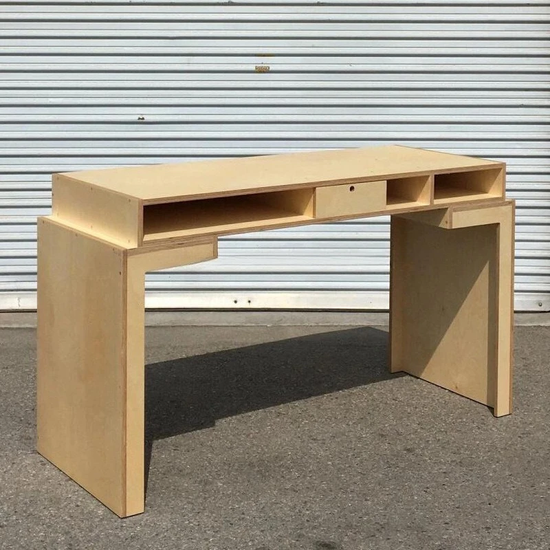 

Computer desk simple solid wood modern long desk small apartment