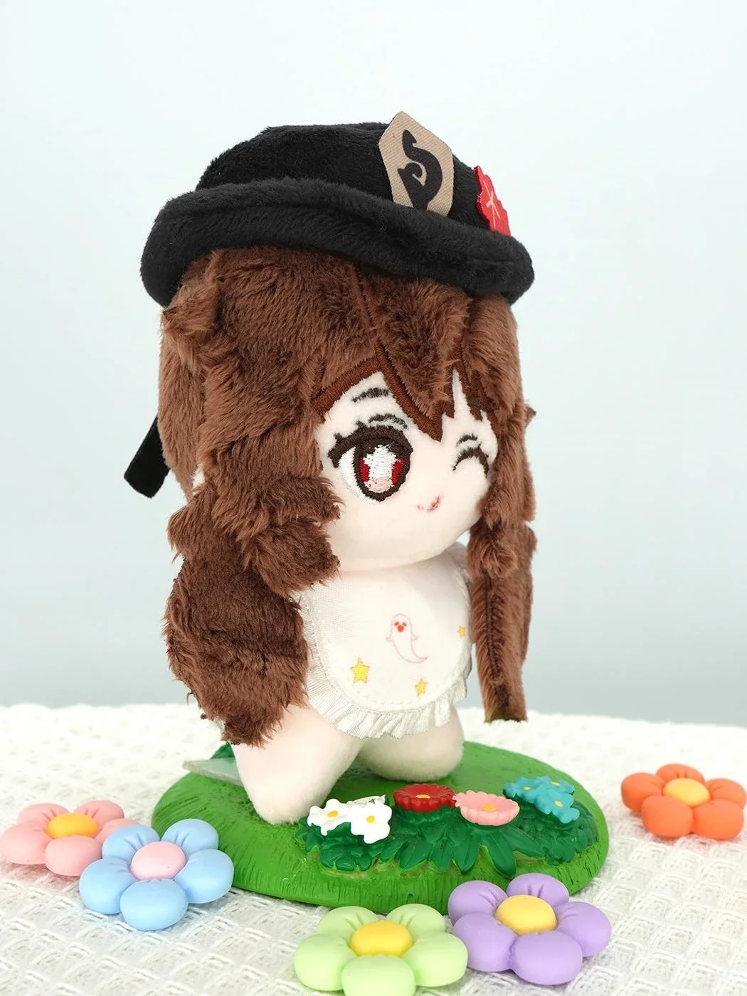 12 cm Genshin Impact Hu Tao Cosplay Baumwollpuppe Stofftiere Seestern Körper Mignon Weiche Maumet Puppe Cartoon Ambitus Süßes Geschenk